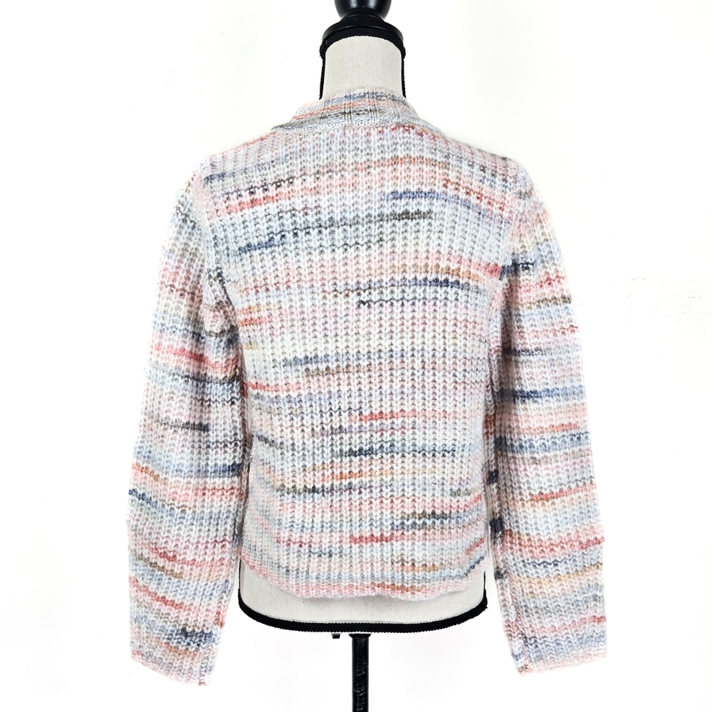 NWT All in Favor Space Dye Multicolor Sweater - Picture 3 of 8